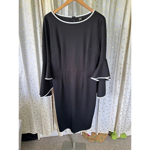 VFshow Vfemage Dramatic Piped Bell Sleeve Shift Special Occasion Dress XL - Picture 2 of 7